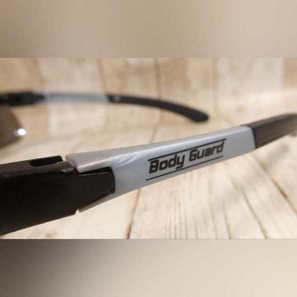 Fastenal Body Guard Black Wrap Safety Sunglasses BZ87+” - Picture 2 of 6